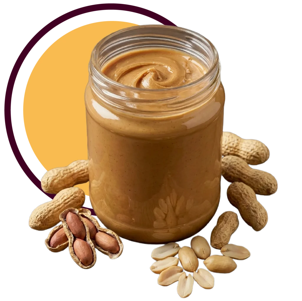 Jar of peanut butter